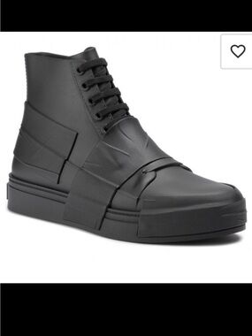 Melissa Black Crew High Top Sneakers